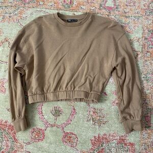 Brown Zara crewneck